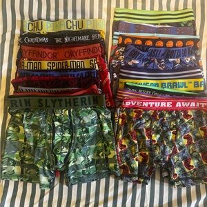 20 Assorted Themed Boxer Shorts Sz 6 & 8